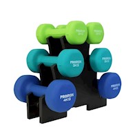 Set de mancuernas de neopreno PROIRON de 2kg 3kg y 4kg