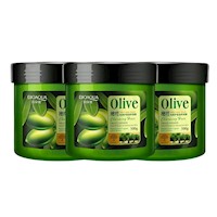PACK 3 MASCARILLA DE OLIVO PARA EL CABELLO 
BIOAQUA 1500G