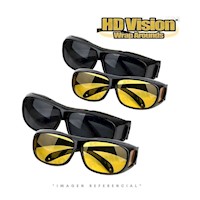 PACK 2 LENTES SUPER VISIÓN HD ANTIDESLUMBRO DIA NOCHE UNISEX
