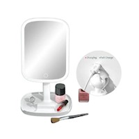 Espejo de Maquillaje con Luz Led de 3 Tonalidades - Color Blanco