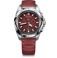 Reloj I.N.O.X. Chrono 43, dial color rojo, Victorinox