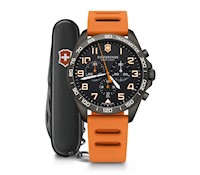 Reloj FieldForce Sport Chrono de caucho naranja, con Spartan PS, Victorinox