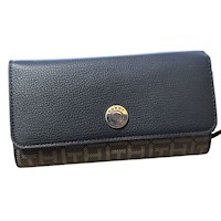 BILLETERA TOMMY HILFIGER PARA MUJER MONOGRAM NEGRO