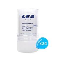 Desodorante Piedra de Alumbre 100% Natural Lea 120Gr 24 Unidades