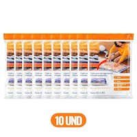 PACK 10 BOLSAS AL VACÍO COMPRESORA DE ROPA 60 X 80 CM