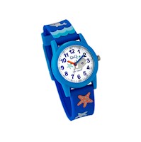 Reloj Q&Q Acuático Modelo Niño Color Azul Diseño Océano