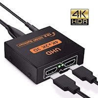 HDMI SPLITTER 1x2  4K x 2K 3D Divisor y Multiplica Señal SM-F7806K