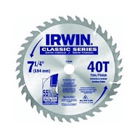 Irwin Disco Sierra Circular 7 1/4  X 40t - 25230la
