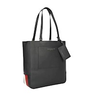 Cartera Tote Tomme Hilfiger con Tarjetero - Negro