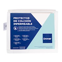 Drimer - Protector de Colchón Amoldable Impermeable 2 Plazas