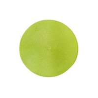 Individual Circular Tejido Verde Limón 38 Cms