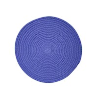 Individual Circular Tejido Azul 37 Cms