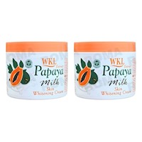 PACK 2 CREMA ACLARANTE PAPAYA Y LECHE 115ML WOKALI