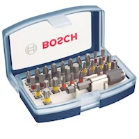 SET de 32 Puntas/destor. HEX c/adapt. azul Colour code Bosch