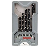 Set 07 Pzas Brocas Para Madera 3/4/5/6/7/8/10mm Bosch