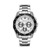 Reloj Curren Hombre Acero Plateado CUR-57