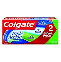 Crema Dental Colgate Triple Acción - Pack 2 UN
