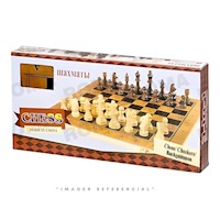 AJEDREZ DE MADERA MEDIANO- JUEGO DIDÁCTICO