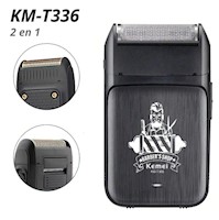 Máquina Afeitadora Eléctrica Recargable Shaver KEMEI T366 2 en 1 Rasuradora + Pa