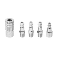 Juego de 1 acople y 4 conectores de 1/4"NPT - 27021 Pretul