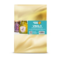 Etiqueta Vinilo Adhesivo Dorado Por 05 Hojas A4