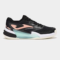 Zapatillas Tenis Roland Lady 2501 C Negro Rosa Celeste