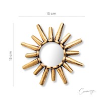 Mini Espejo Decorativo Sol 15 cm