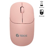 Mouse Teros TE1218 Wireless Pink Rosa
