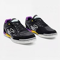 Zapatillas Futbol Sala Top Flex 2601 IN Negro Morado Amarillo