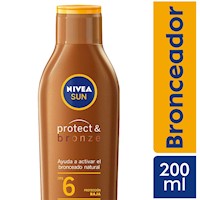 Nivea Sun Protect & Bronze Sun Lotion FPS6 200ml