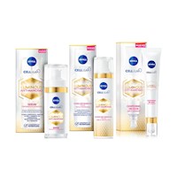 Rutina NIVEA: Contorno de Ojos, Anti-Manchas Día SPF 50 y Sérum Avanzado