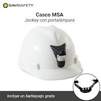 Casco Msa Jockey Fas Track con Porta Lámpara