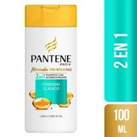 Shampoo Pantene 2en1 Cuidado Clásico - Frasco 100 ML