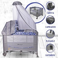 Cuna Corral Colecho EBABY «DACORA» BLUE