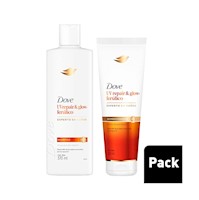 KIT x2 Dove UV Repair & Glow Shampoo + Acondicionador