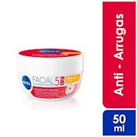 Crema Facial Nivea 5 en 1 Cuidado Antiarrugas - Pote 50 G