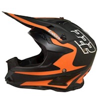 Casco motocross certificado en NARANJA talla XL