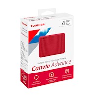 Disco duro externo Toshiba  4TB Canvio Advance USB 3.0 (red)