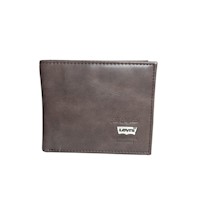 Billetera Bifold Cuero Revestido Levis Hombre - Marrón