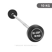BARRA RECTA CON PESO FIJO DE 10 KG