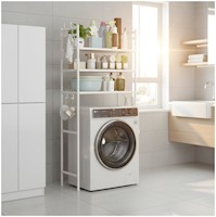 Estante Organizador Multiusos para Lavadora Baño 3 Niveles 160x72x25cm
