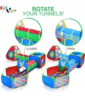 Carpa Circuito 5 En 1 Doble Túnel Juego Para Niños Unisex