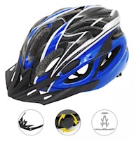 Casco Bicicleta Seguridad Ciclismo Super Ligero - Azul
