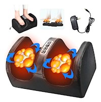 Masajeador Eléctrico de Pies y Pantorrillas con Rodillos Shiatsu, Calor Relajante y Sistema de Temporizador Automático