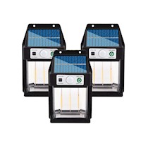 Set 2 Lámparas Solar Con Sensor De Movimiento Diseño Elegante