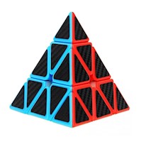 Cubo rubick Pyraminx en Fibra de carbono marca moyu