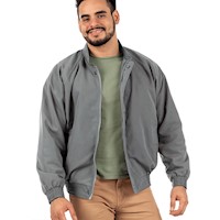 Casaca Legant Hombre Cuello Chino - Gris oscuro