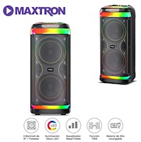 Parlante Maxtron Hypnotic MX 808 USB BT TWS LED RGB Micrófono