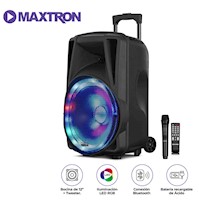 Parlante Maxtron AVALON MX113-V BT USB iluminación LED recargable