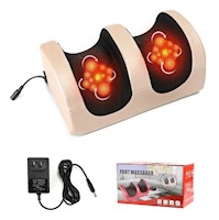 Masajeador Eléctrico de Pies y Pantorrillas con Rodillos Shiatsu, Calor Relajante y Sistema de Temporizador Automático